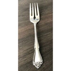 Oneida USA Stainless Arbor Rose True‎ Rose One Salad Fork Discontinued flatware